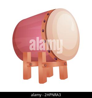 Islamic Bedug with hand drawn flat vector illustration Stock Vector