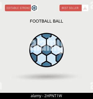 Football ball Simple vector icon. Stock Vector