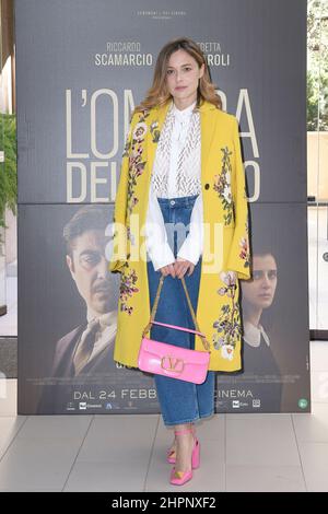 Rome, Italy. 22nd Feb, 2022. Valeria Bilello attends the photocall of the movie L'ombra del giorno at The Visconti Palace Le Meridien Hotel. Credit: SOPA Images Limited/Alamy Live News Stock Photo