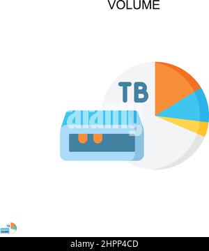 Volume Simple vector icon. Illustration symbol design template for web mobile UI element. Stock Vector