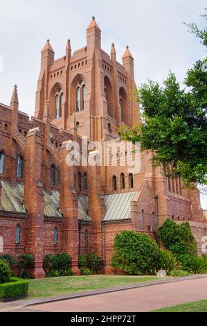 The Cathedral Church of Christ the King, also called Christ Church Cathedral - Newcastle, NSW, Australia Stock Photo