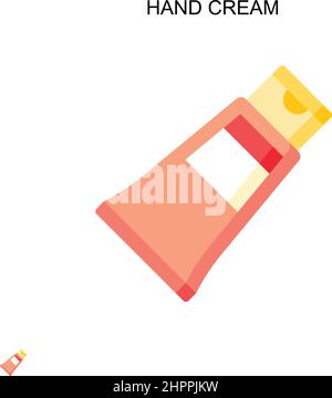 Hand cream Simple vector icon. Illustration symbol design template for web mobile UI element. Stock Vector