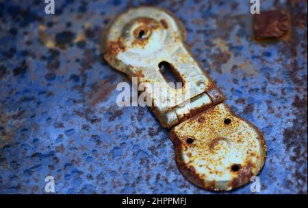 close up of antique steamer trunk lock Stock Photo - Alamy