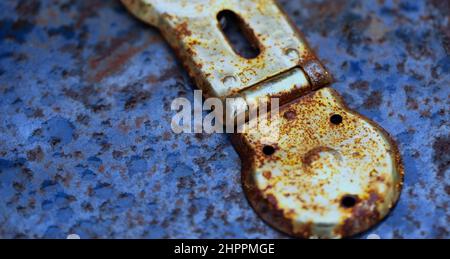 close up of antique steamer trunk lock Stock Photo - Alamy