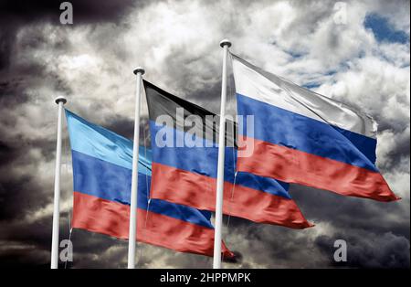 Ukraine: Putin announces Donetsk and Luhansk recognition Stock Photo