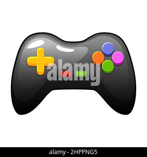 Black modern joystick icon cartoon vector. Game control Stock Vector ...