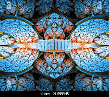 Computer generated colorful abstract fractal artwork Stock Photo