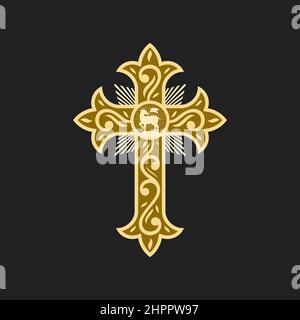 affliction cross clipart vector