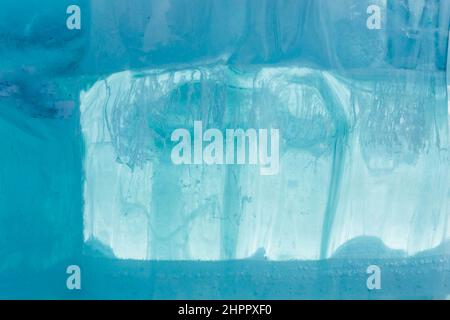 Ice block wall as texture or background. Cold frost transparent bricks ...