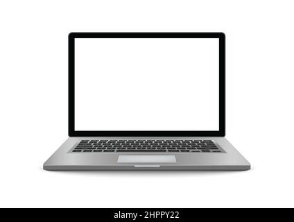 Laptop isolated on white background. Vector Illustration. Stock Vector