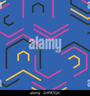 Vector abstract hexagon shapes background Stock Vector