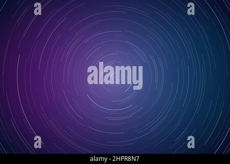 Space background with gradient startrail Stock Vector