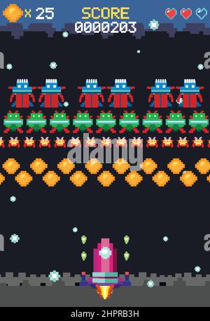 Space game user interface template illustration Stock Vector Image ...