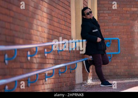 Amrit Magar, 35, leaves Bromley Magistrates' Court, Kent, where he was handed a five-year restraining order for stalking tennis player Emma Raducanu. Picture date: Wednesday February 23, 2022. Stock Photo