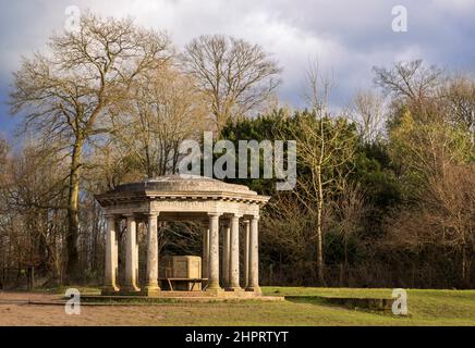The Inglis memorial on top of Colley Hill on the Surrey Hills, North Downs, south east England Stock Photo