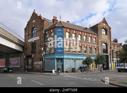 Coldharbour Works, Brixton, UK. A Victorian warehouse converted into a work space and business centre for small companies. Stock Photo