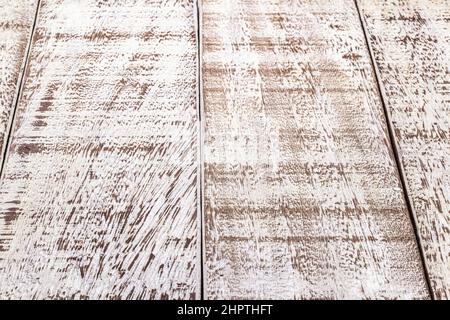 faded or aged white wood texture or background or boards, vintage, rustic table for mockup, advertising use, montage for photo editing Stock Photo