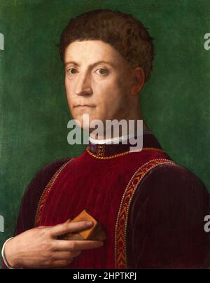 Portrait of Piero de' Medici ('The Gouty') (1416-1469) by Agnolo Bronzino (1503-1572), oil on wood, 1550-70 Stock Photo