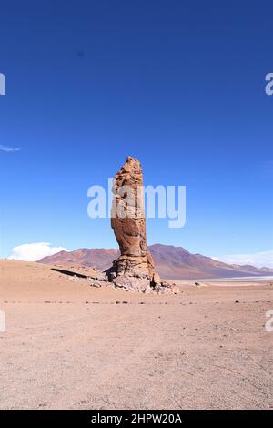Big Pacana Monk in Atacama desert Chile Stock Photo