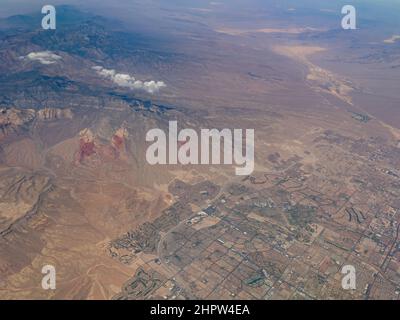 Aerial view of the Summerlin area cityscape at Nevada Stock Photo