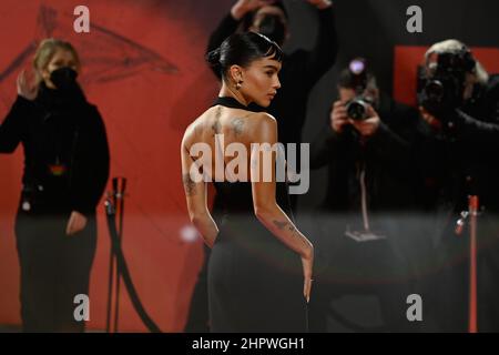 London, UK. 23rd Feb, 2022. LONDON, ENGLAND - FEBRUARY 23: Zoe Kravitz attends a special screening of The Batman at BFI IMAX Waterloo on February 23, 2022 in London, England. (Photo by Kate Green/Sipa USA) Credit: Sipa USA/Alamy Live News Stock Photo