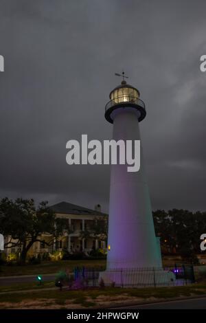 Biloxi, Mississippi USA at Biloxi Lighthouse Stock Photo