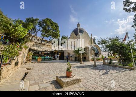 Dominus flevit Church, Mount of Olives, Jerusalem, Israel Stock Photo