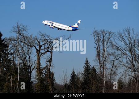 Aircraft SunExpress, Boeing 737 MAX 8, TC-SMD Stock Photo