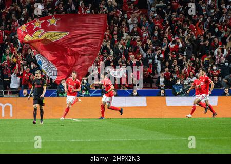 Highlights of UEFA Champions League: SL Benfica vs. AFC Ajax-Xinhua