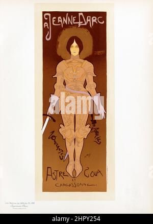 Maitres de l'affiche Vol 3 - Plate 130 - Georges de Feure - Jeanne D'Arc. 1895. Stock Photo