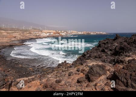 Playa Grande on Tenerife in the Canary Islands Stock Photo