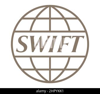 Society for Worldwide Interbank Financial Telecommunication Swift logo Stock Photo