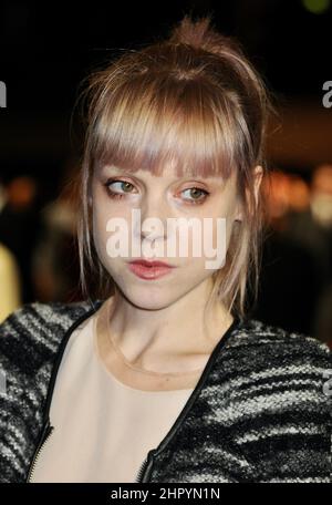 Antonia Campbell-Hughes,  The Deep Blue Sea,  BFI London Film Festival Closing Gala,  Odeon Leicester Square,  London. UK Stock Photo