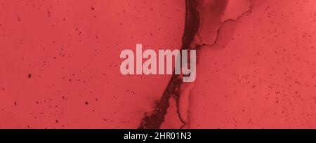 Abstract Blood Background. Red Fluid Banner. Stock Photo