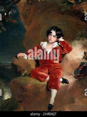 Portrait of Charles William Lambton (‘The Red Boy’) by Sir Thomas Lawrence (1769-1830), oil on canvas, 1825 Stock Photo