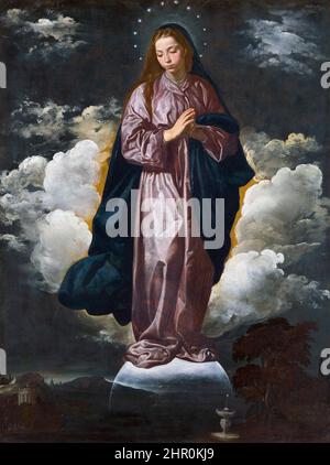 The Immaculate Conception by Diego Velazquez (1599-1660), oil on canvas, 1618/19 Stock Photo