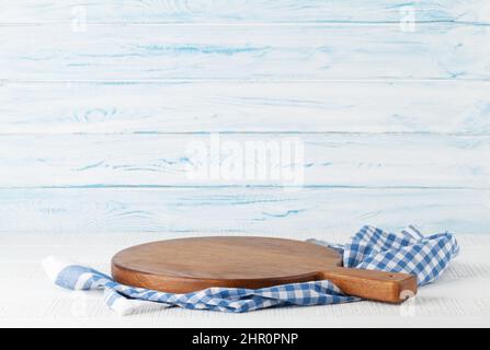 Empty cutting board with space for your food or product Stock Photo