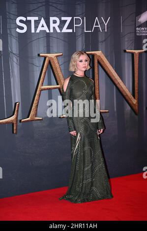 Lauren Lyle arrivers at the “Outlander” Season Six Premiere costumes display at Royal Albert Hall, London UK on February 24th 2022. Stock Photo