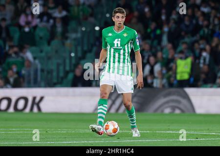 Seville, Seville, Spain. 24th Feb, 2022. Edgar of Real Betis during the UEFA Europa League Knockout Round PlayOffs Leg One match between Real Betis and Zenit St. Petersburg at Benito Villamarin Stadium on February 24, 2022 in Seville, Spain. (Credit Image: © Jose Luis Contreras/DAX via ZUMA Press Wire) Stock Photo