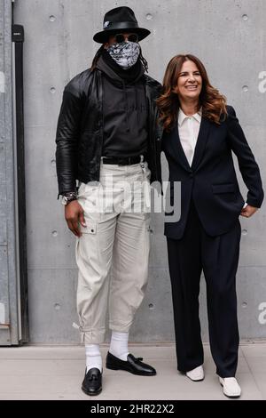 Cam Newton , Giuseppe Zanotti Milan Fashion Week - Women F/W 22-23 Giuseppe  Zanotti Presentation - people Milan, Italy 27th February 2022 (Photo by  SGP/Sipa USA)Italia id 127123 001 Not Exclusive Stock Photo - Alamy