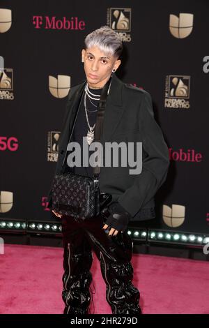 Miami, United States Of America. 24th Feb, 2022. MIAMI, FLORIDA - FEBRUARY 24: Khea attends Univision's 34th Edition Of Premio Lo Nuestro a la Música Latina at FTX Arena on February 24, 2022 in Miami, Florida. (Photo by Alberto E. Tamargo/Sipa USA) Credit: Sipa USA/Alamy Live News Stock Photo