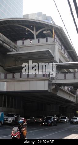 BTS Skytrain Station Siam Square Bangkok Thailand Stock Photo