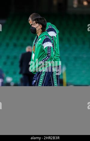 Seville, Seville, Spain. 24th Feb, 2022. Hector Bellerin of Real Betis during the UEFA Europa League Knockout Round PlayOffs Leg One match between Real Betis and Zenit St. Petersburg at Benito Villamarin Stadium on February 24, 2022 in Seville, Spain. (Credit Image: © Jose Luis Contreras/DAX via ZUMA Press Wire) Stock Photo