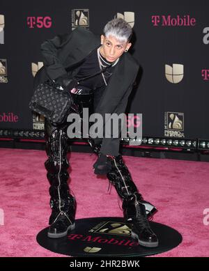 Miami, United States. 25th Feb, 2022. Khea walks the red carpet at the 34 edition of Univision 2022 Premio Lo Nuestro award show at the FTX Arena in Miami, Florida, Thursday, February 24, 2022. Photo by Gary I Rothstein/UPI Credit: UPI/Alamy Live News Stock Photo