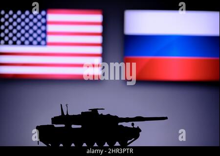 Tanks On The Russia Flag Background. Russia Tank Forces Concept. 3d  Illustration Stock Photo, Picture and Royalty Free Image. Image 103355406.