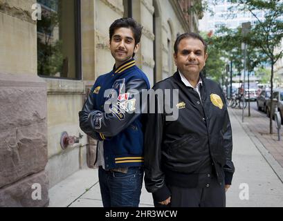 Lead actor and writer Vinay Virmani and his father, producer Ajay
