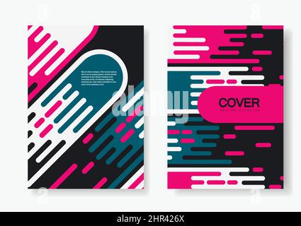 Comet vector background. Cover design set Stock Vector