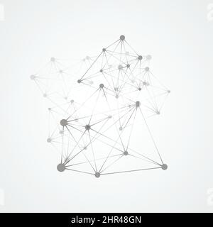Network connection modern design. Abstract science and technology background Stock Vector