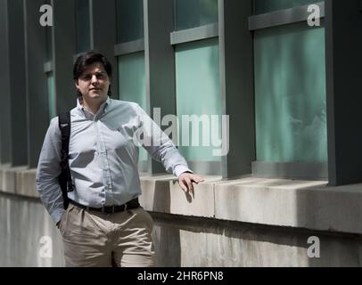 Ryerson University student Samuel Pereira, 26, poses for a photograph in Toronto on July 28, 2014. Pereira who has a learning disability mentors other students with disabilities at Ryerson University. THE CANADIAN PRESS/Nathan Denette Stock Photo