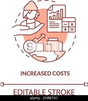 Price inflation terracotta concept icon Stock Vector Image & Art - Alamy